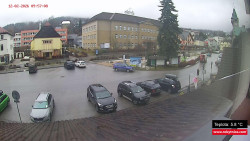 Střed obce Rokytnice nad Jizerou