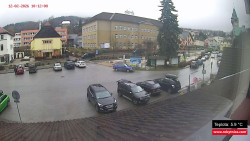 Střed obce Rokytnice nad Jizerou