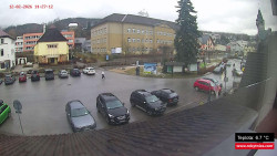 Střed obce Rokytnice nad Jizerou