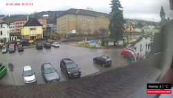 Střed obce Rokytnice nad Jizerou