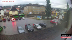 Střed obce Rokytnice nad Jizerou