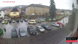 Střed obce Rokytnice nad Jizerou