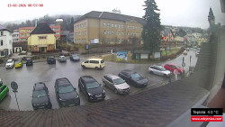 Střed obce Rokytnice nad Jizerou