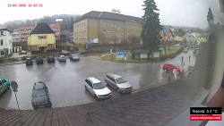 Střed obce Rokytnice nad Jizerou