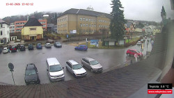 Střed obce Rokytnice nad Jizerou