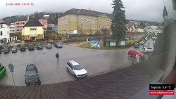 Střed obce Rokytnice nad Jizerou