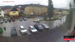 Střed obce Rokytnice nad Jizerou