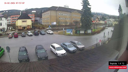 Střed obce Rokytnice nad Jizerou