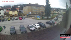 Střed obce Rokytnice nad Jizerou