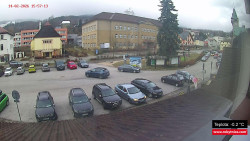 Střed obce Rokytnice nad Jizerou