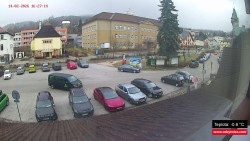 Střed obce Rokytnice nad Jizerou