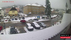 Střed obce Rokytnice nad Jizerou