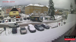 Střed obce Rokytnice nad Jizerou