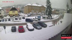 Střed obce Rokytnice nad Jizerou