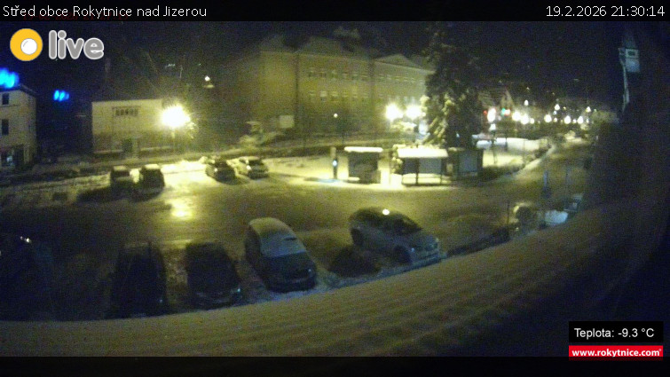 Město Rokytnice nad Jizerou - Střed obce Rokytnice nad Jizerou - 19.2.2026 v 21:30