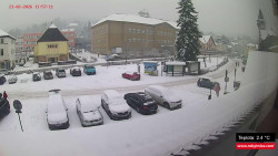 Střed obce Rokytnice nad Jizerou