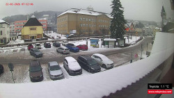 Střed obce Rokytnice nad Jizerou