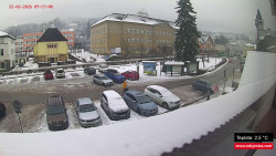 Střed obce Rokytnice nad Jizerou