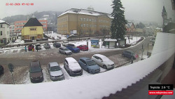 Střed obce Rokytnice nad Jizerou