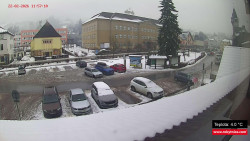 Střed obce Rokytnice nad Jizerou