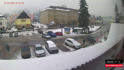 Střed obce Rokytnice nad Jizerou