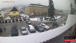 Střed obce Rokytnice nad Jizerou