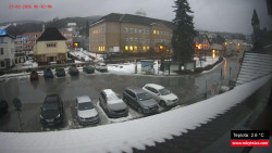 Střed obce Rokytnice nad Jizerou