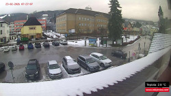 Střed obce Rokytnice nad Jizerou