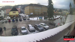 Střed obce Rokytnice nad Jizerou