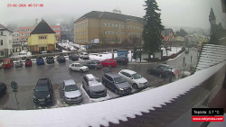 Střed obce Rokytnice nad Jizerou