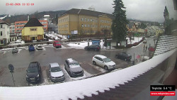 Střed obce Rokytnice nad Jizerou