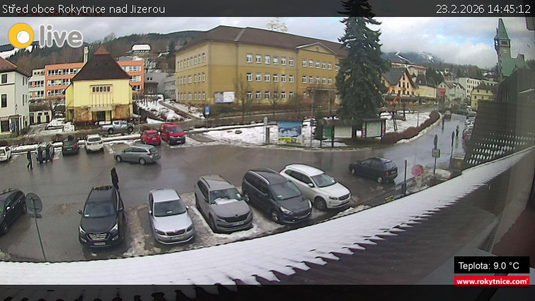 Město Rokytnice nad Jizerou - Střed obce Rokytnice nad Jizerou - 23.2.2026 v 14:45