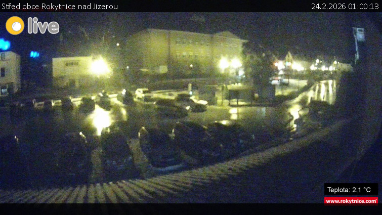 Město Rokytnice nad Jizerou - Střed obce Rokytnice nad Jizerou - 24.2.2026 v 01:00