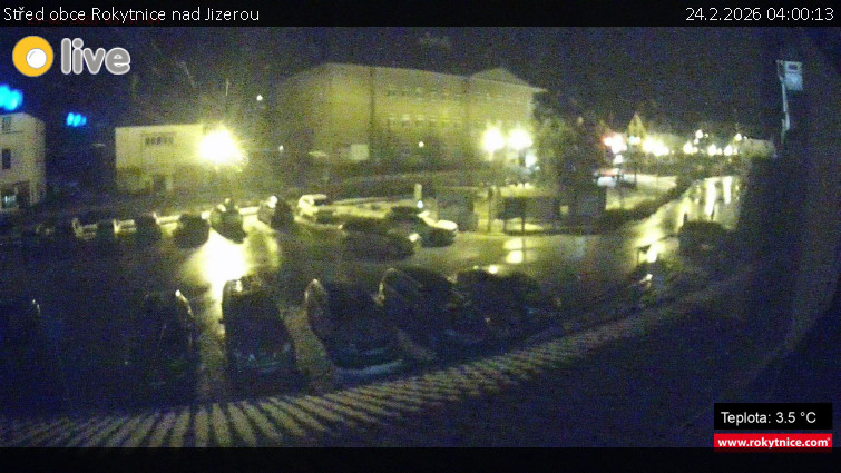 Město Rokytnice nad Jizerou - Střed obce Rokytnice nad Jizerou - 24.2.2026 v 04:00