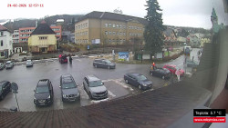 Střed obce Rokytnice nad Jizerou