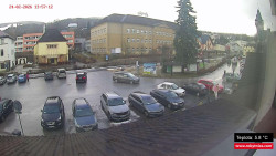 Střed obce Rokytnice nad Jizerou