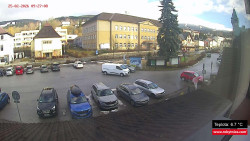 Střed obce Rokytnice nad Jizerou