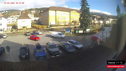 Střed obce Rokytnice nad Jizerou