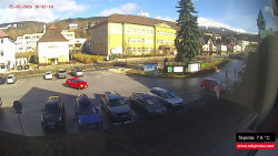 Střed obce Rokytnice nad Jizerou