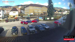 Střed obce Rokytnice nad Jizerou