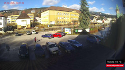 Střed obce Rokytnice nad Jizerou