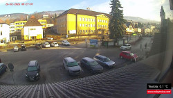 Střed obce Rokytnice nad Jizerou