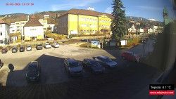 Střed obce Rokytnice nad Jizerou