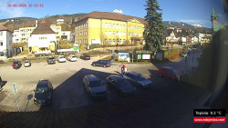 Střed obce Rokytnice nad Jizerou