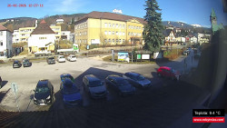 Střed obce Rokytnice nad Jizerou