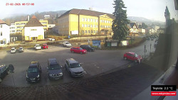 Střed obce Rokytnice nad Jizerou