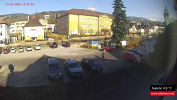 Střed obce Rokytnice nad Jizerou