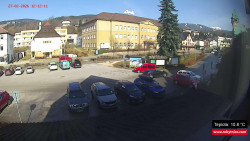 Střed obce Rokytnice nad Jizerou