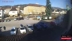 Střed obce Rokytnice nad Jizerou