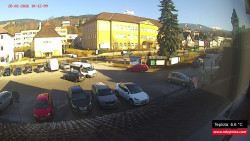 Střed obce Rokytnice nad Jizerou